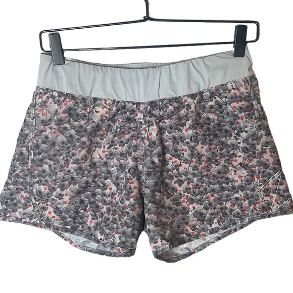 Salomon Women’s Floral Print Lined Running Shorts Size Small - Picture 1 of 5
